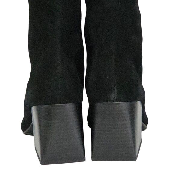 Aqua‎ College Women Tori Waterproof Black Suede Knee-High Boots 10M Side Zipper - Picture 10 of 16